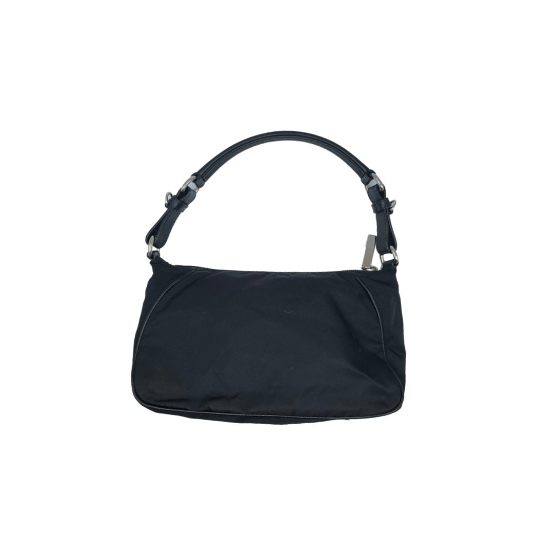Prada Black Nylon Hobo Bag