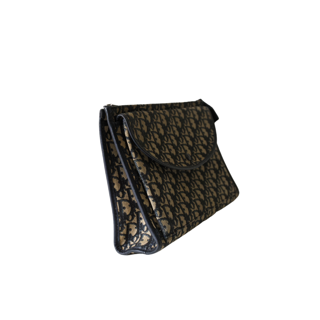 Christian Dior Navy Monogram Clutch