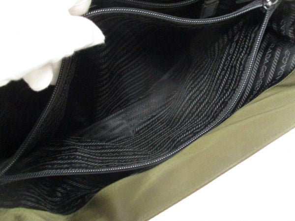 Prada Large Nylon Tote in Khaki