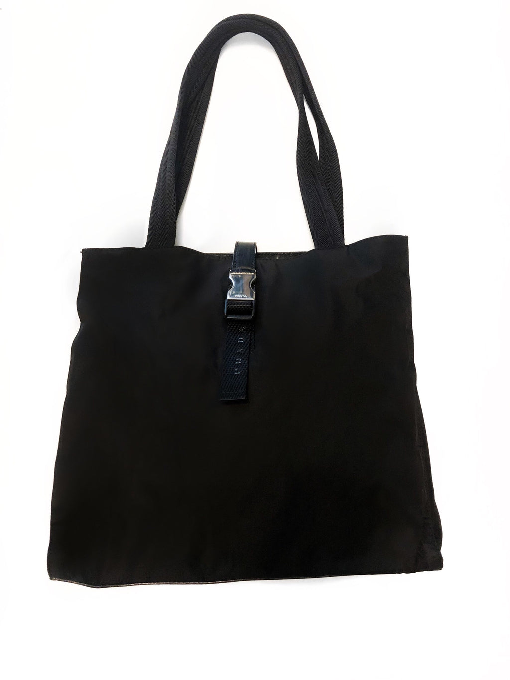Prada Nylon Buckle Tote