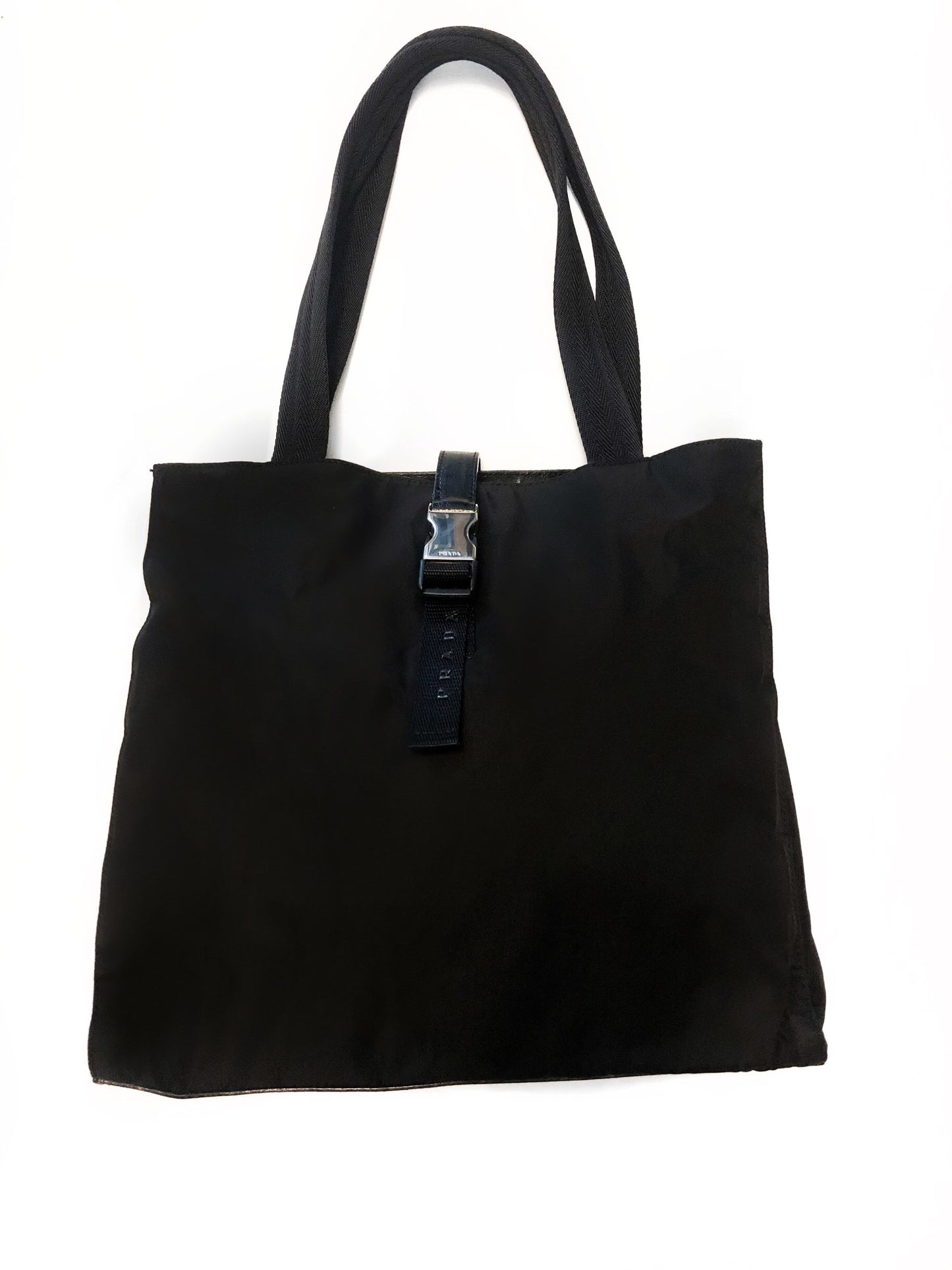 Prada Nylon Buckle Tote