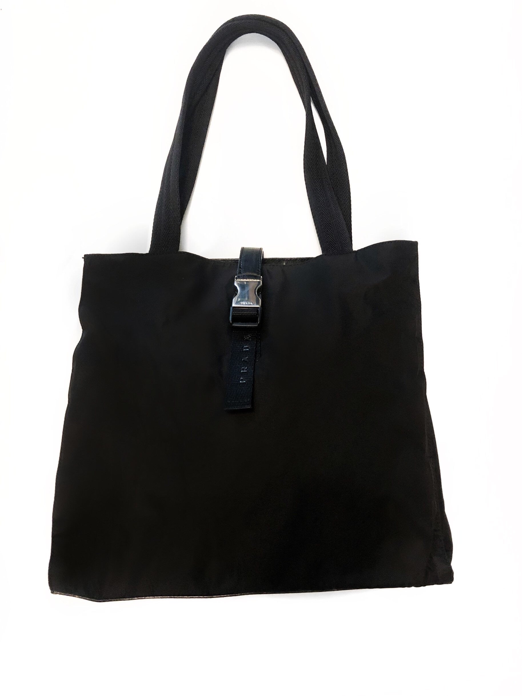 Prada Nylon Buckle Tote