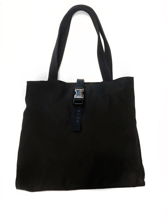 Prada Nylon Buckle Tote