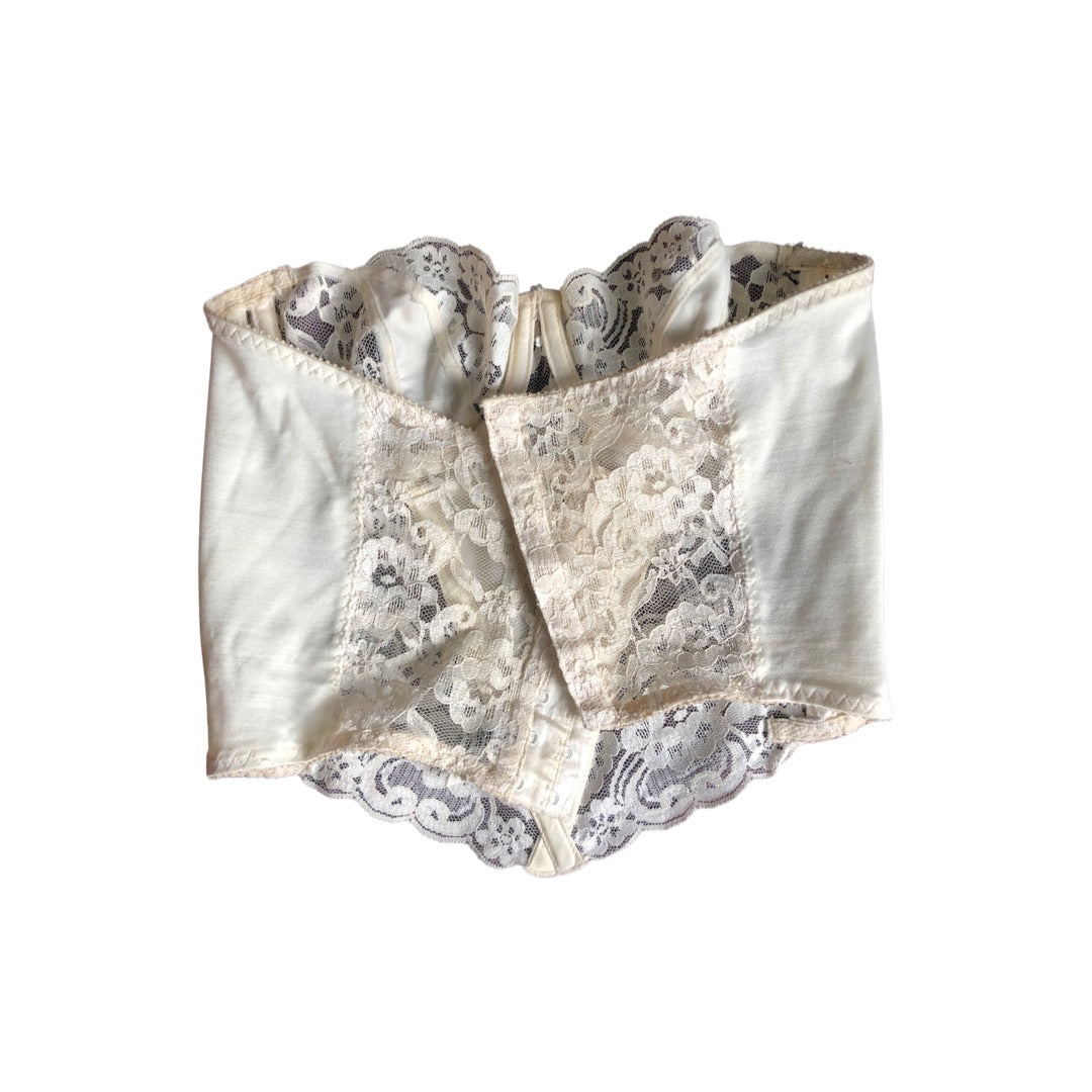 Christian Dior White Lace Corset