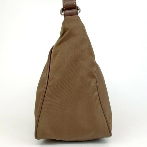 Prada Brown Nylon Hobo Bag
